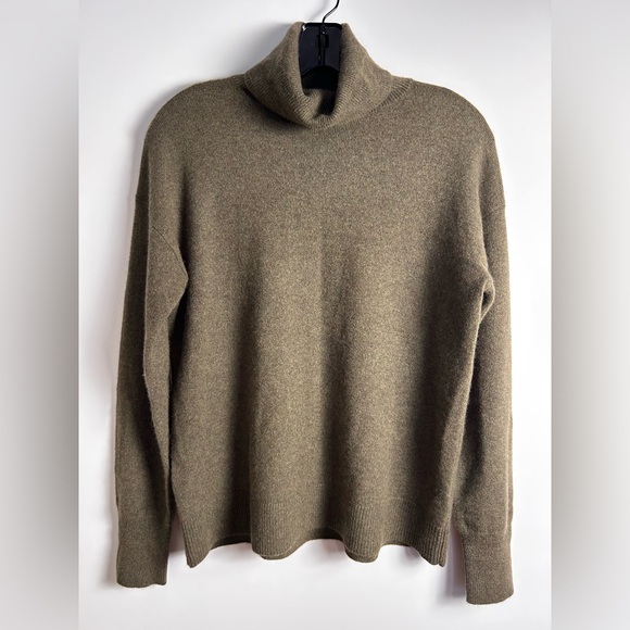 Nordstrom Olive Green Cashmere Sweater
